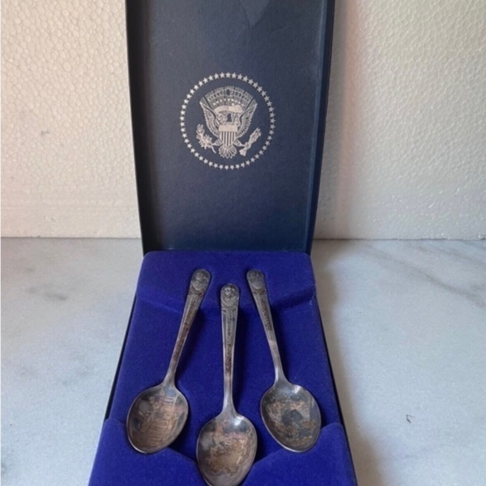Vintage Bicentennial WM Rogers Silver Platted President Spoons, Andrew Jackson,